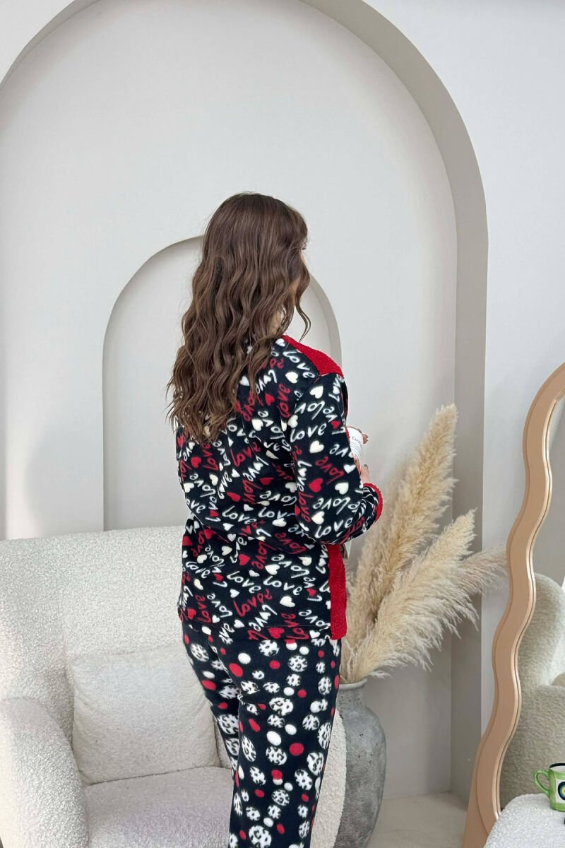 PIZHAME POLARE BLUZE + TUTA PER FEMRA NE NGJYRE TE KUQE - 3