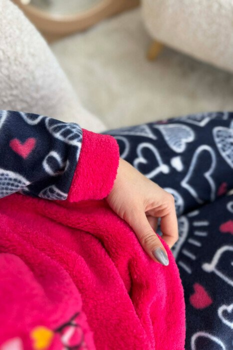 PIZHAME POLARE BLUZE + TUTA PER FEMRA NE NGJYRE CIKLAMI - 7