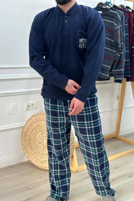 PIZHAME POLARE PËR MESHKUJ NË NGJYRË BLU TË ERRËT - KLAUDIO FASHION