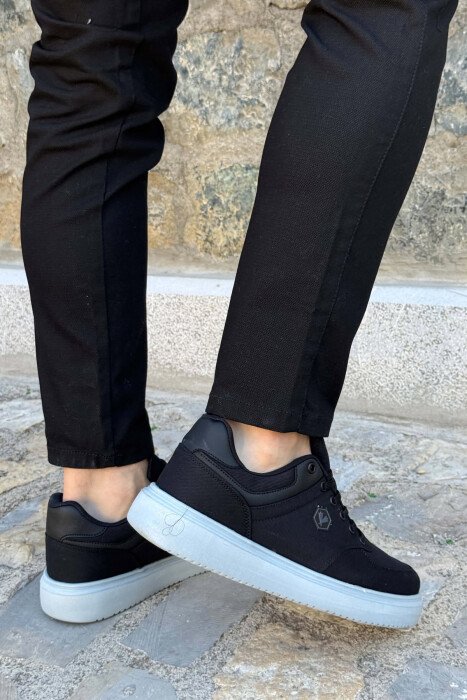 PLATFORM LACING MEN SNEAKERS BLACK-GREY/ZEGR - 2