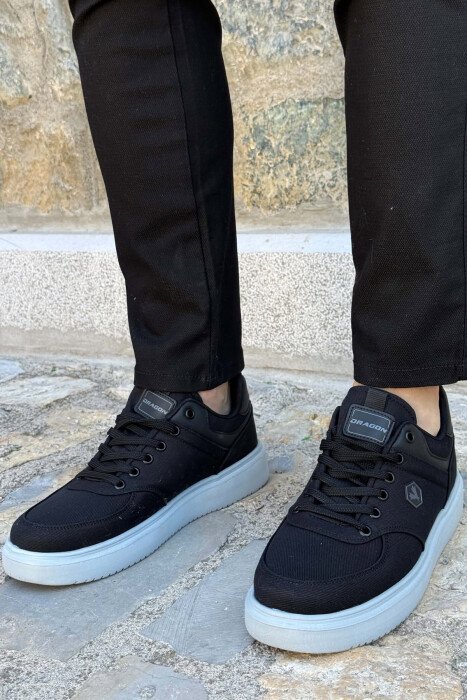 PLATFORM LACING MEN SNEAKERS BLACK-GREY/ZEGR - 3