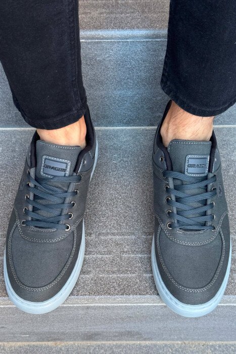 PLATFORM LEACING MEN SNEAKERS DARK GREY/GEE - 4