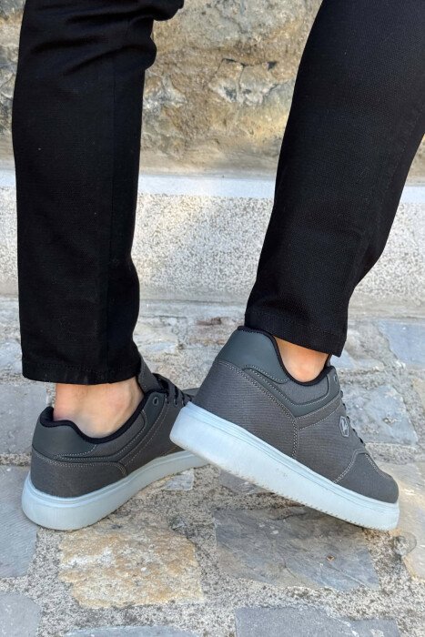 PLATFORM LACING MEN SNEAKERS DARK GREY/GEE - 2