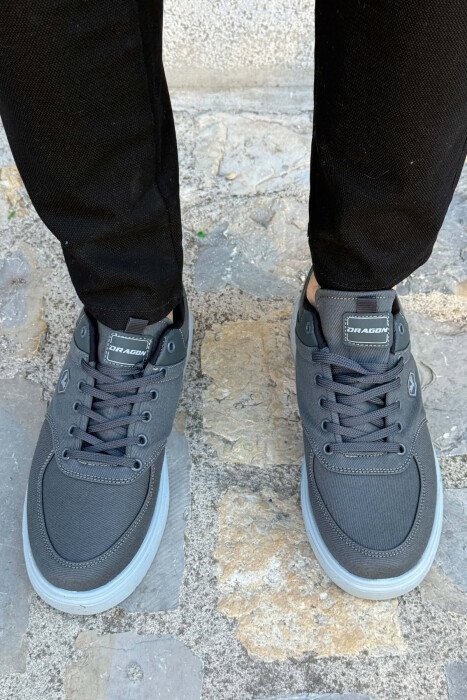 PLATFORM LACING MEN SNEAKERS DARK GREY/GEE - 3
