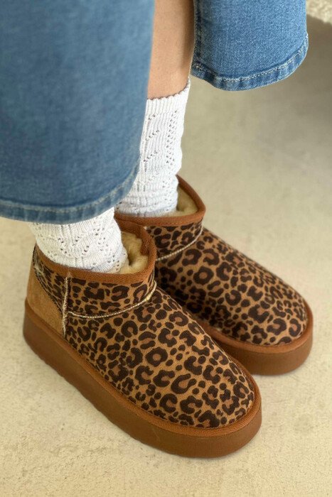 PLATFORM SEMI WOMEN UGG LEO/LEOPARD - KLAUDIO FASHION