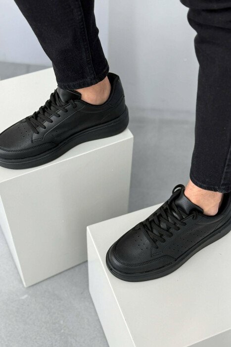 PLATFORM SIMPLE MEN SNEAKERS BLACK/ E ZEZE - 2