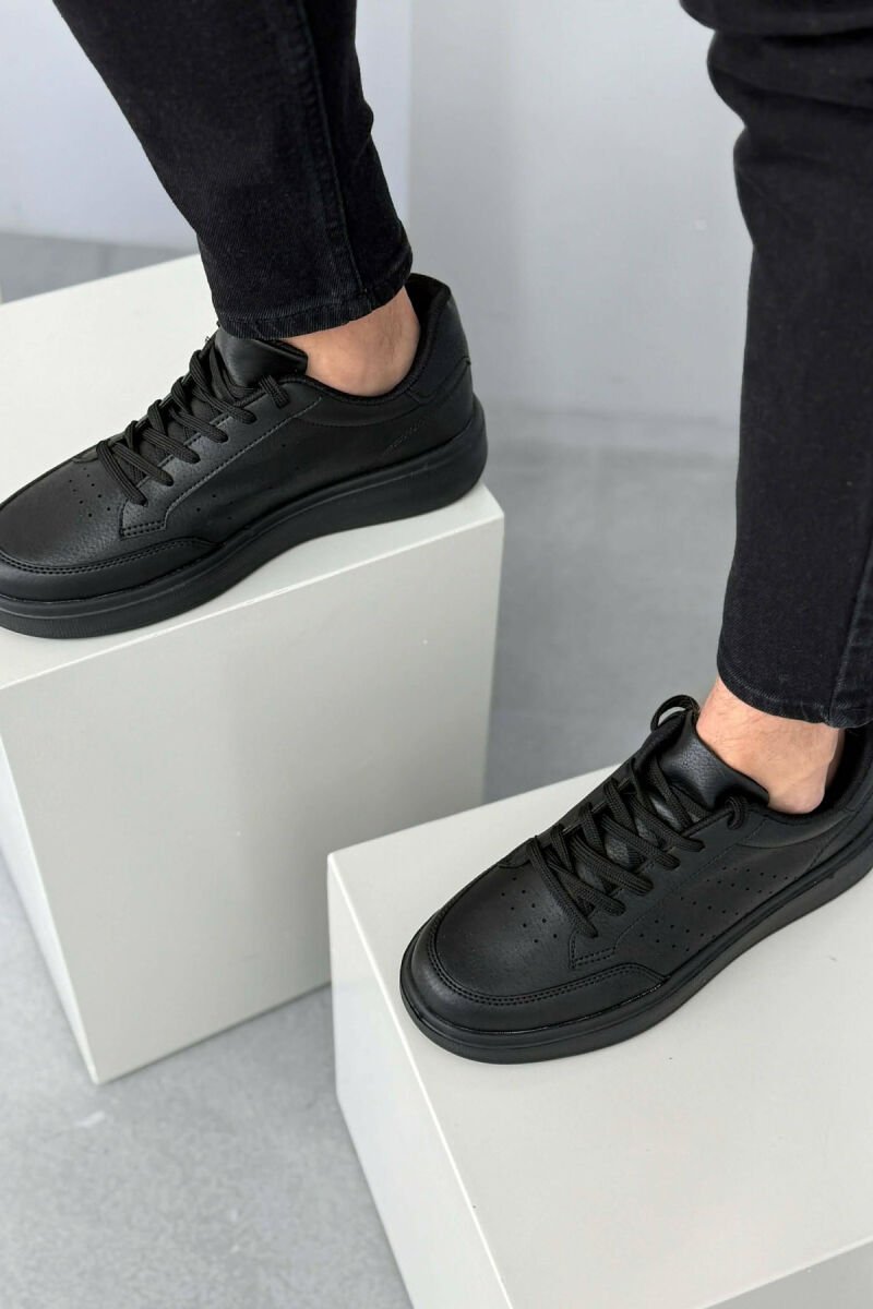 PLATFORM SIMPLE MEN SNEAKERS BLACK/ E ZEZE - 2