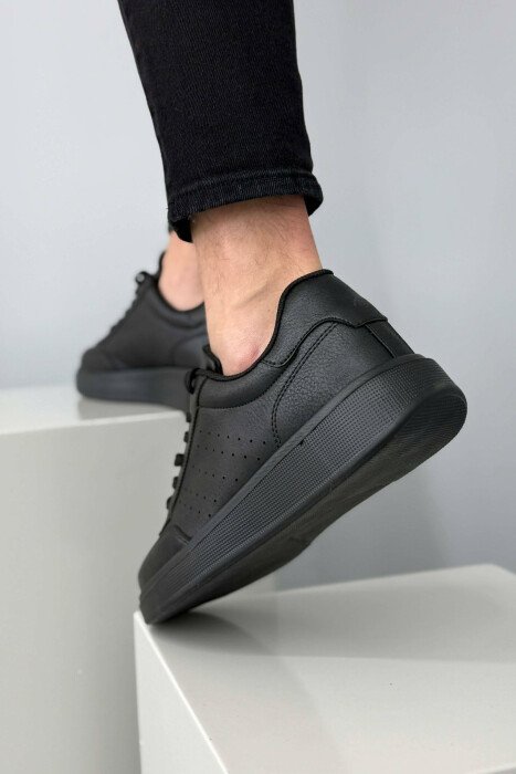 PLATFORM SIMPLE MEN SNEAKERS BLACK/ E ZEZE - 4