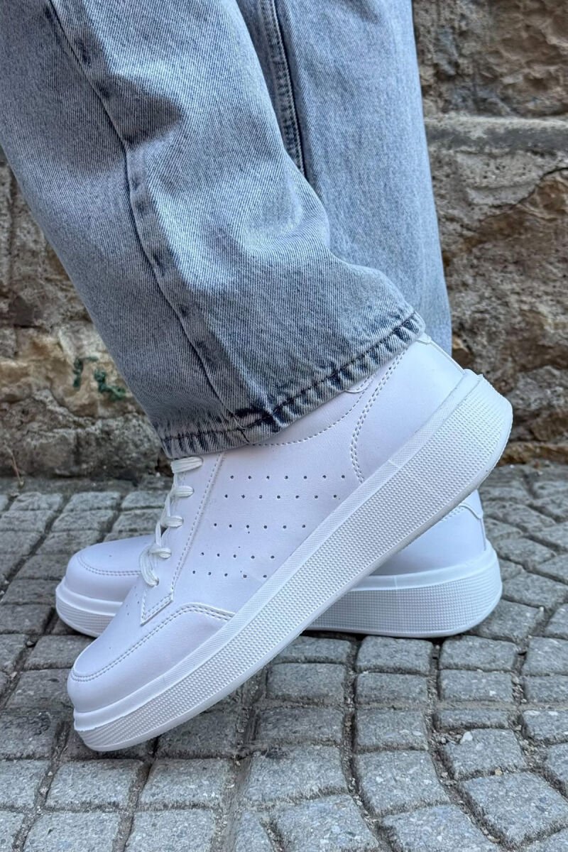 PLATFORM SIMPLE MEN SNEAKERS WHITE-E BARDHE - 2