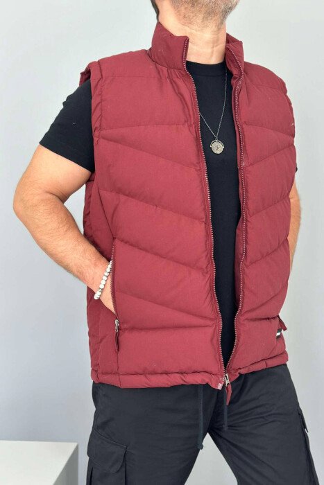 JELEK NJË NGJYRËSH PËR MESHKUJ NË NGJYRËN VISHNJË - KLAUDIO FASHION