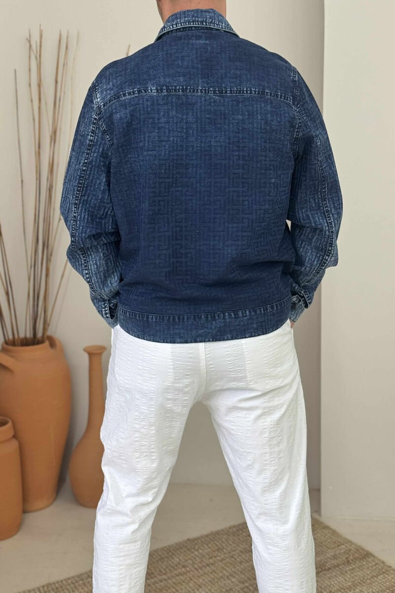 POCKETS SIMPLE MEN SHIRT BLUE/BLU - 3