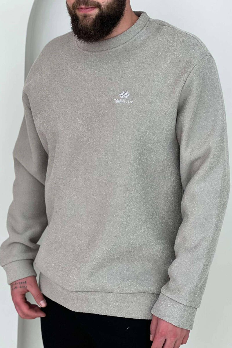 POLAR ONE COLOR MEN SWEATSHIRT BEIGE/BEZHE - 2