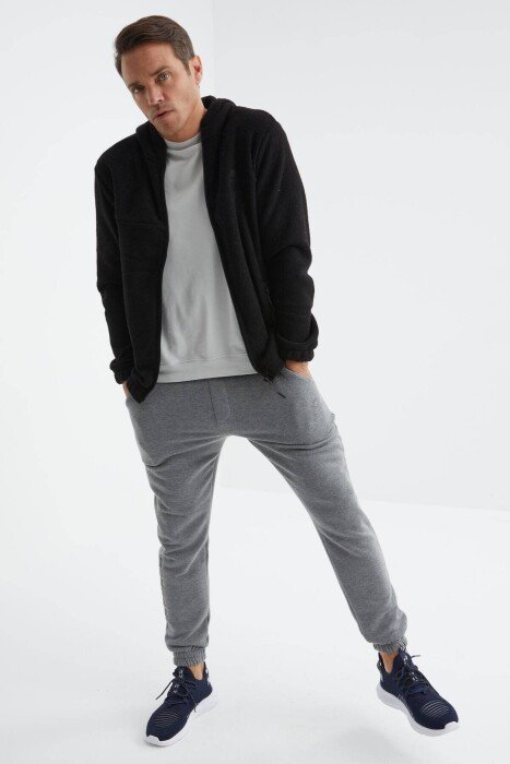 POLAR ZIPPER ONE COLOR WOMAN JACKET BLACK/ E ZEZE - 5