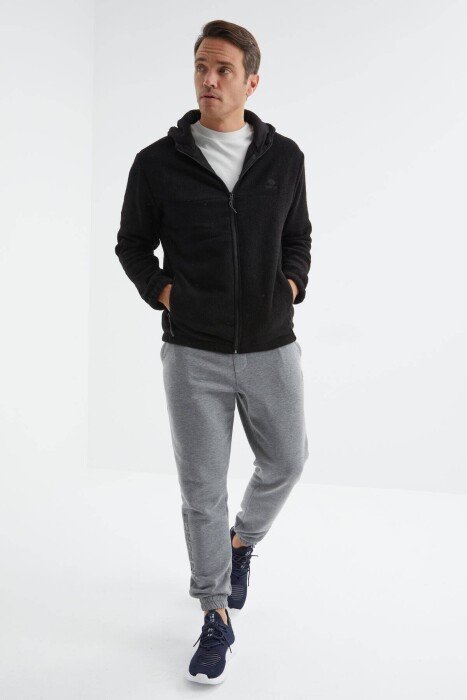 POLAR ZIPPER ONE COLOR WOMAN JACKET BLACK/ E ZEZE - 11