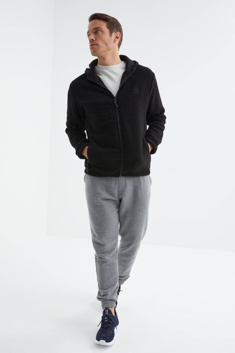 POLAR ZIPPER ONE COLOR WOMAN JACKET BLACK/ E ZEZE - 12