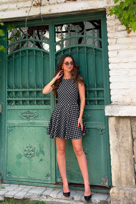 FUSTAN ME PIKA PER FEMRA NE NGJYRE TE ZEZE - KLAUDIO FASHION