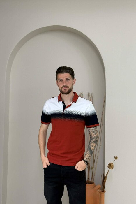T-SHIRT ME JAKE POLO PER MESHKUJ NE NGJYRE TULLE 