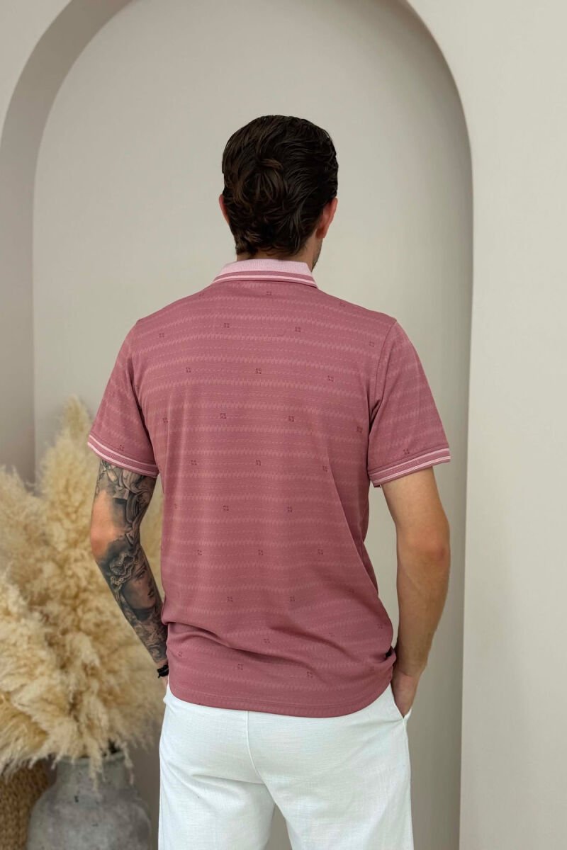 POLO NECK ONE COLOR MEN T SHIRT VINEGAR/UTHULL - 2