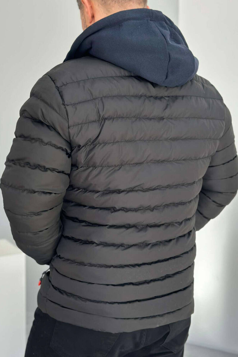 PUFFER ONE COLORE MEN JACKET BLACK/ E ZEZE - 3