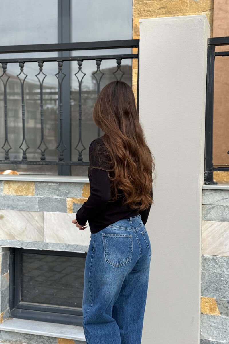 PULOVER ME JAKE RRUMBULLAKE PER FEMRA NE NGJYRE TE ZEZE - 5
