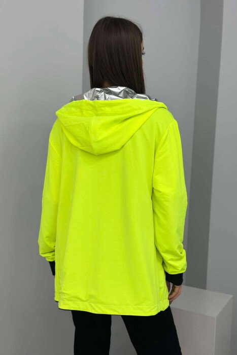 REVERSIBLE WOMEN JACKET BLACK-NEON/ZENEO - 5