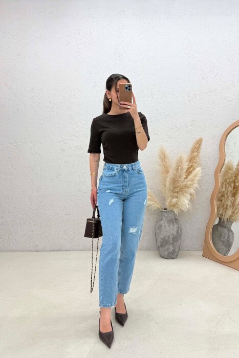 XHINSE TE GRISURA NJE NGJYRESHE PER FEMRA NE NGJYRE BLU TE ZBARDHUR - KLAUDIO FASHION