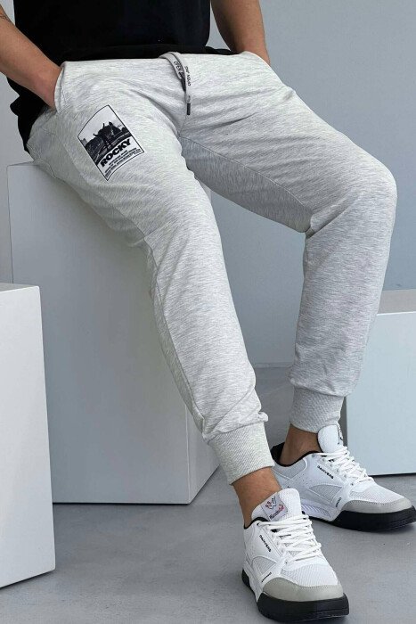 ROCKY ONE COLOR MEN JOGGERS LIGHT GREY/GZ - 1