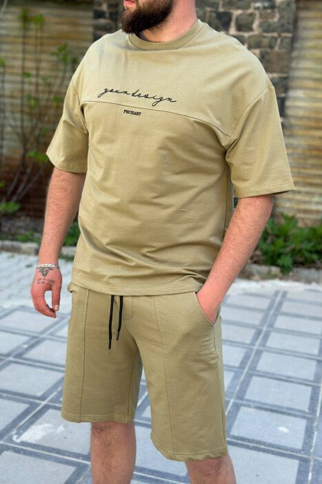 ROUND NECK SIMPLE COTTON MEN SET MINT/MENTE - 3