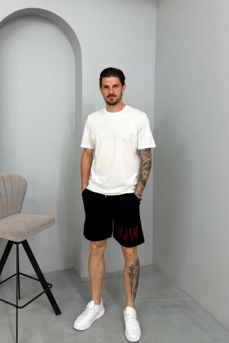 TUTA TE SHKURTRA PER MESHKUJ NE NGJYRE BLU TE ERRET - KLAUDIO FASHION