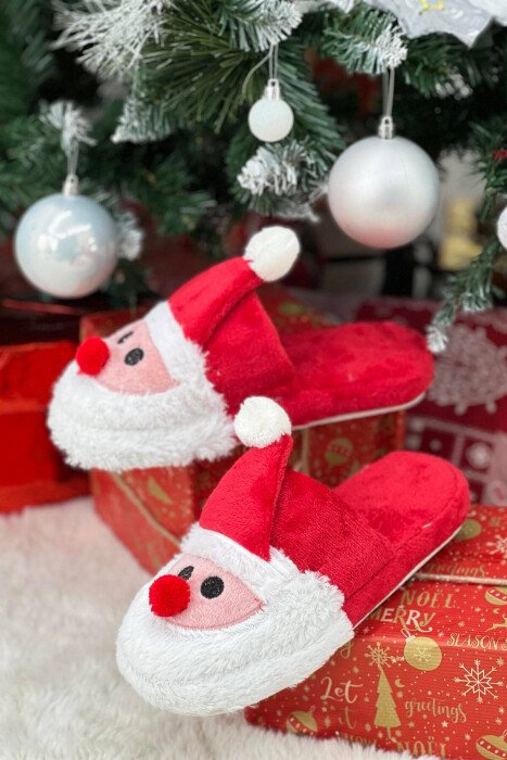 SANTA WOMAN HOME SLIPPERS RED/E KUQE - KLAUDIO FASHION