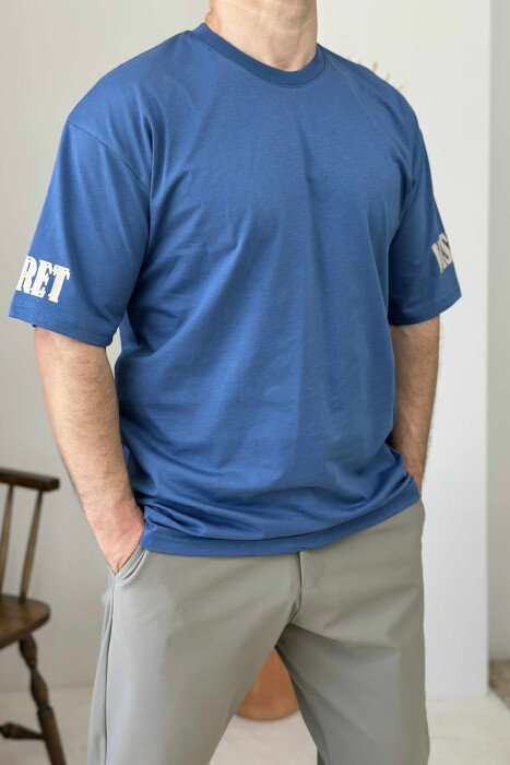 SECRET WRITTING MEN T-SHIRT BLUE/BLU 