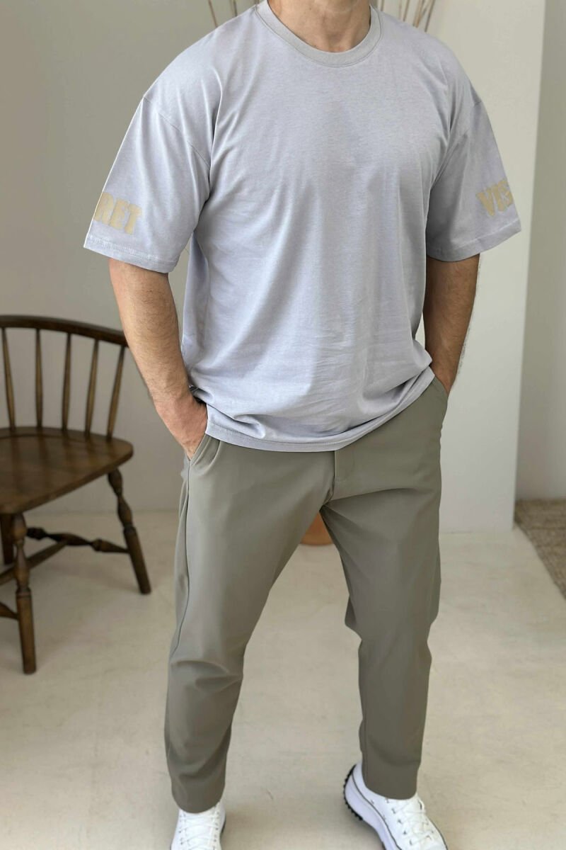 SECRET WRITTING MEN T-SHIRT LIGHT GREY/GZ - 2