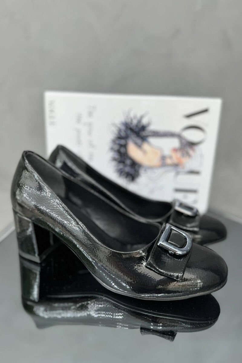 SEMI WOMAN HEELS SPECIAL GLOSSY BLACK-ZEZE SHKELQIM - 1