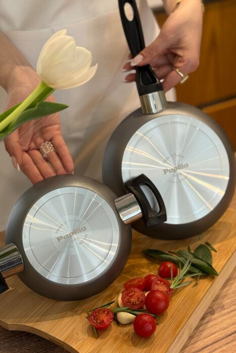SERVING PAN 16 CM + ECO FRY PAN 20 CM SET GREY/GRI - 12