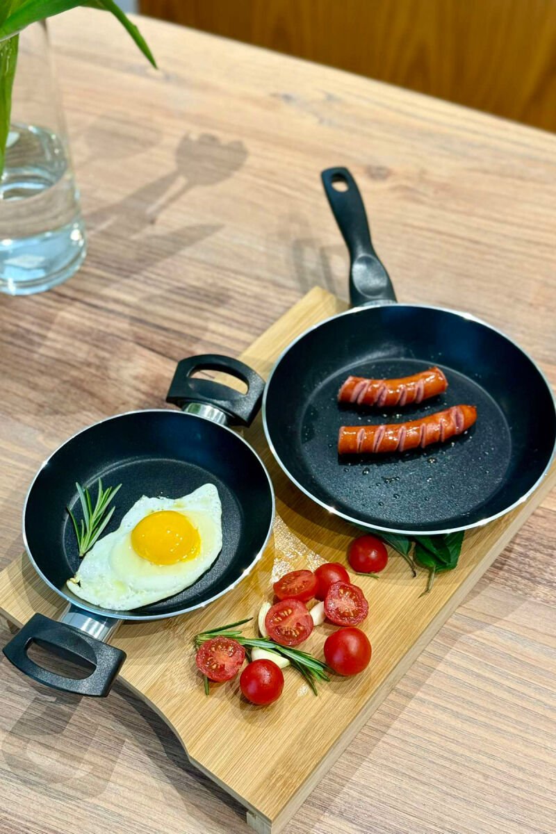 SERVING PAN 16 CM + ECO FRY PAN 20 CM SET GREY/GRI - 9