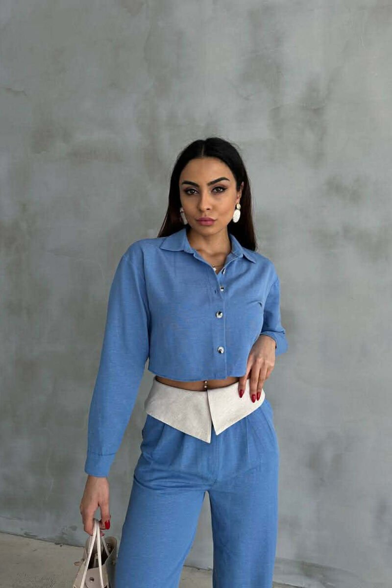 SET TRE PJESESH PER FEMRA NE NGJYRE BLU - 2