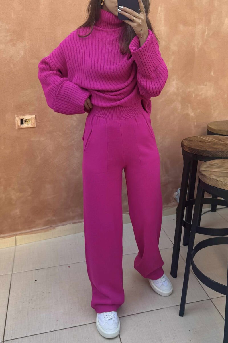 SET AKRELIK NJË NGJYRËSH PËR FEMRA NË NGJYRËN CIKLAMI - 3
