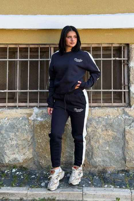 SET BLUZE ME SHKRIME TE VOGLA + TUTA PER FEMRA NE NGJYRE BLU TE ERRET - 3