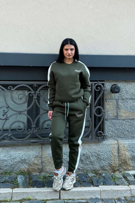 SET BLUZE ME SHKRIME TE VOGLA + TUTA PER FEMRA NE NGJYRE JESHILE - KLAUDIO FASHION