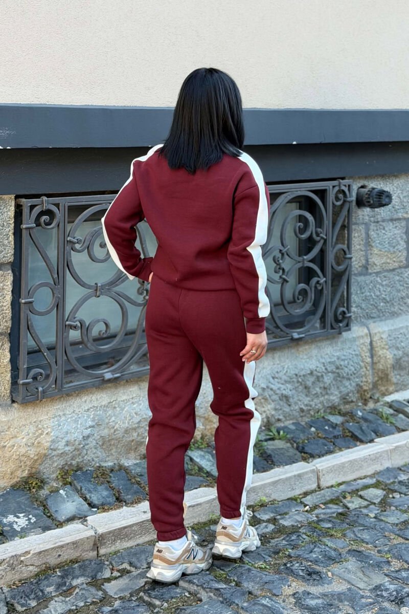 SET BLUZE ME SHKRIME TE VOGLA + TUTA PER FEMRA NE NGJYRE VISHNJE - 2