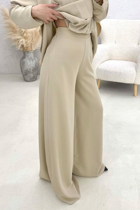 SET BLUZE+PANTALLONA PER FEMRA NE NGJYRE BEZHE - 5