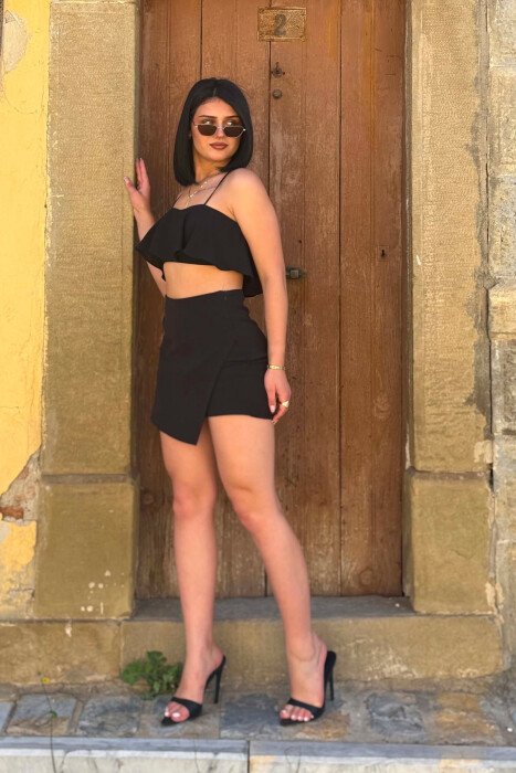 SET CROP TOP+ FUNDPANTALLON PER FEMRA NE NGJYRE TE ZEZE - 2