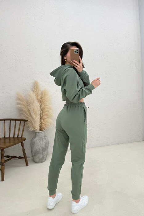 SET HOODIE ME SHKRIME + TUTA PER FEMRA NE NGJYRE ULLI - 4