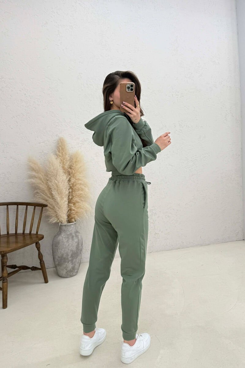 SET HOODIE ME SHKRIME + TUTA PER FEMRA NE NGJYRE ULLI - 4