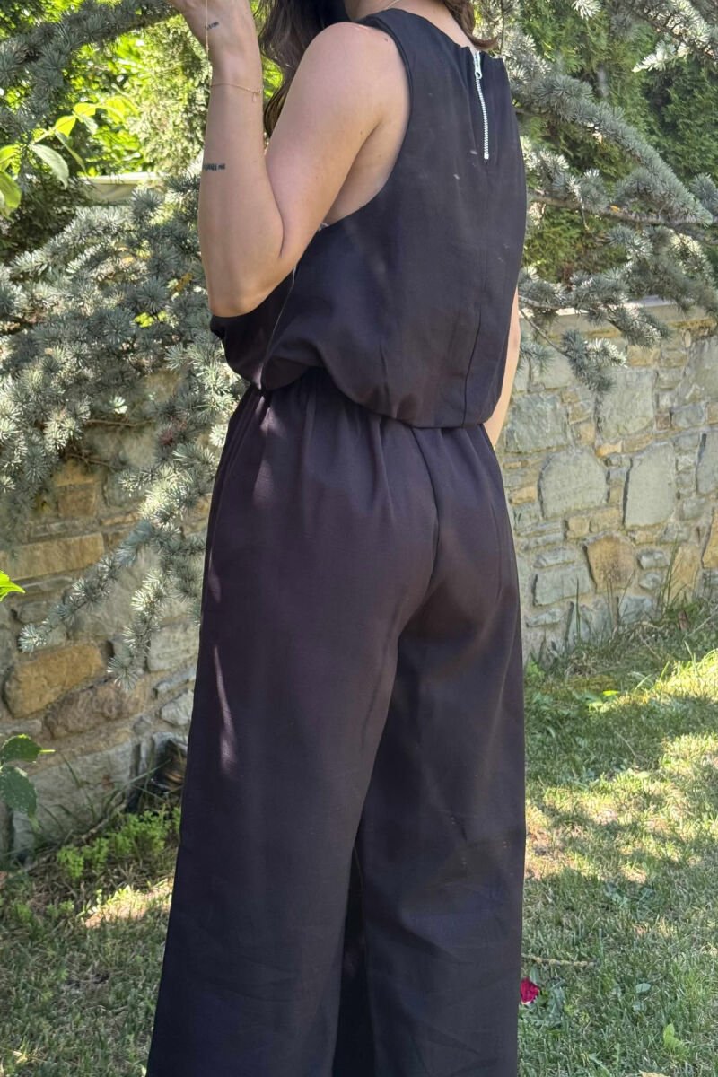 SET I THJESHTË KANATIERE+PANTALLONA PËR FEMRA NË NGJYRËN E ZEZË - 4