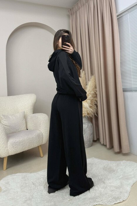 SET I THJESHTE NJE NGJYRESH HOODIE + TUTA PER FEMRA NE NGJYRE TE ZEZE - 2