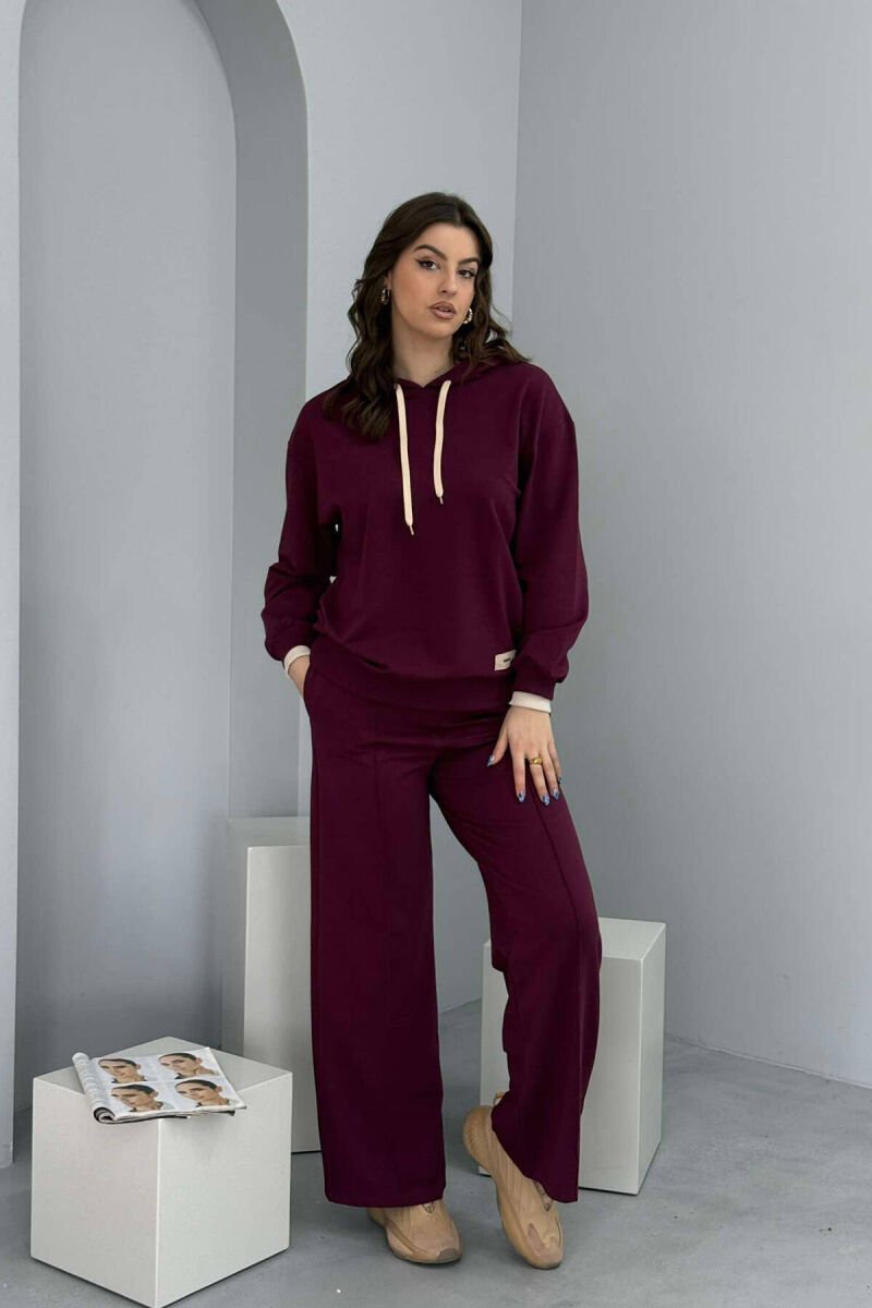 SET I THJESHTË PËR FEMRA NË NGJYRËN VISHNJË - 3