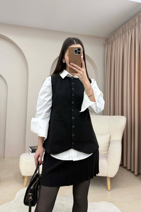 SET I THURRUR NJE NGJYRESH JELEK ME BUTONA + FUND PER FEMRA NE NGJYRE TE ZEZE - 3