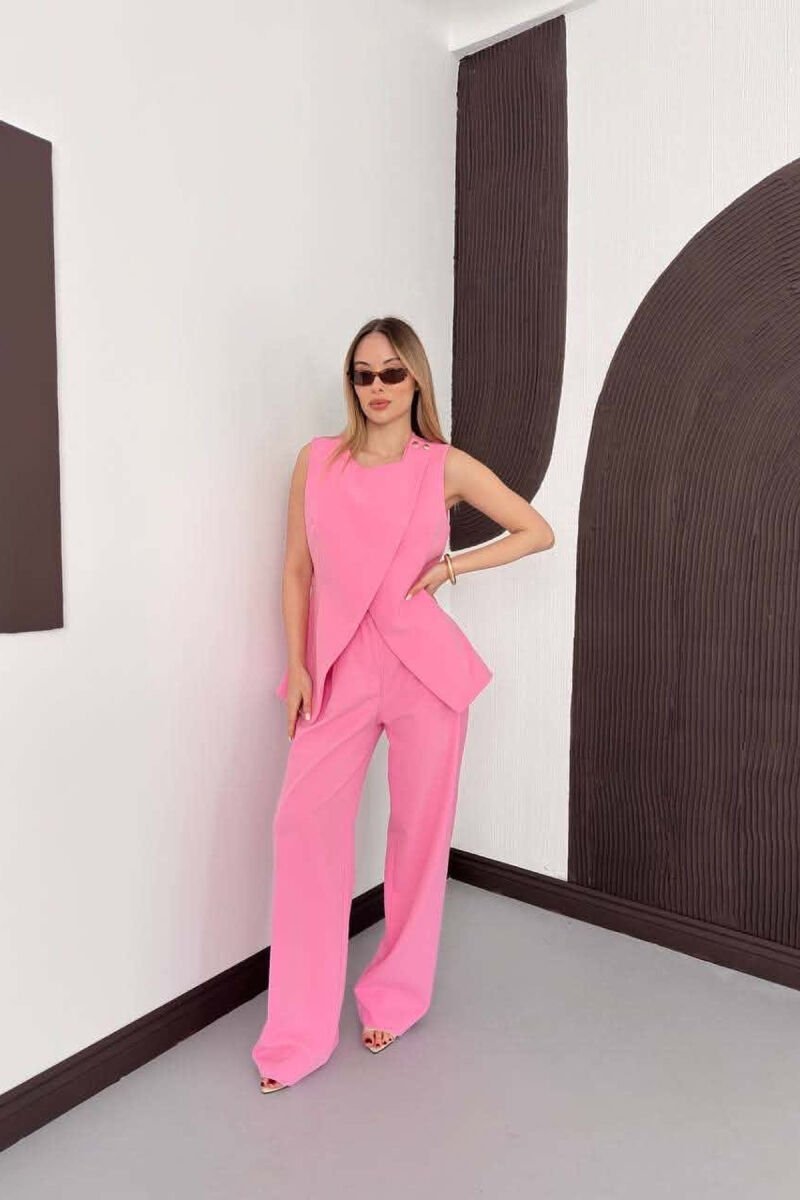 SET JELEK+PANTALLONA PER FEMRA NE NGJYRE ROZE - 1