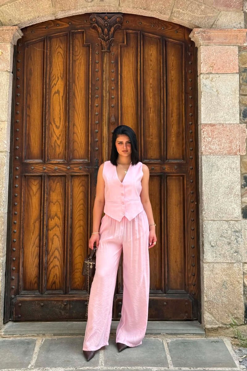 SET JELEK+PANTALLONA PER FEMRA NE NGJYRE ROZE - 1